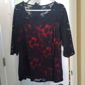 Black lace top DONATED